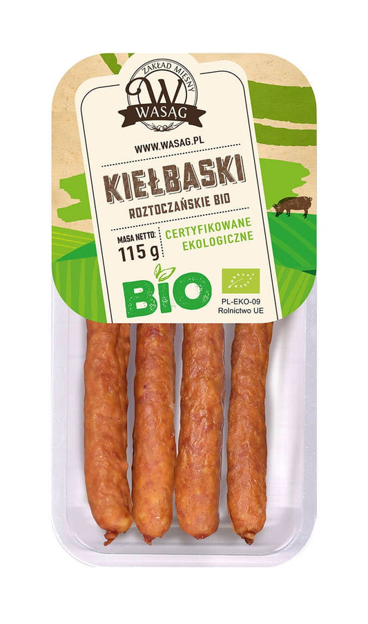 Kiełbaski Roztoczańskie BIO 115 G - WASĄG