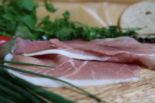 Szynka ekologiczna długodojrzewająca EKO OK. 100G - ROLMIĘS