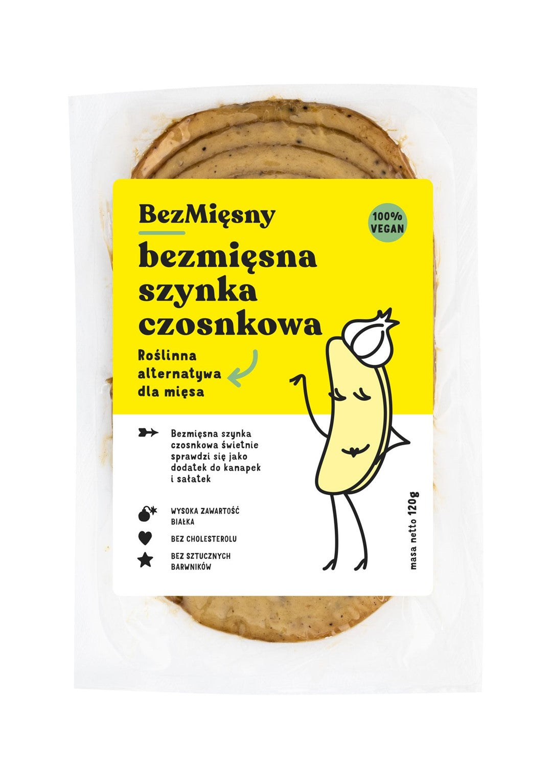 Wegańska szynka czosnkowa 120 g